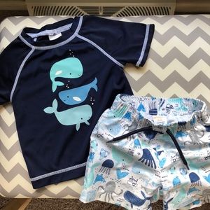 Gymboree baby boy swimming suit size 6-12